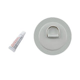Maxbell Stainless Steel D-Ring Pad/Patch fits PVC Inflatable Boats Grey