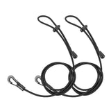 Maxbell 2Pcs Stretchable Kayak Paddle Leash Safety Lanyard for Surfing Cycling