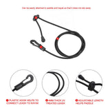 Maxbell 2Pcs Stretchable Kayak Paddle Leash Safety Lanyard for Surfing Cycling