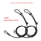 Maxbell 2Pcs Stretchable Kayak Paddle Leash Safety Lanyard for Surfing Cycling