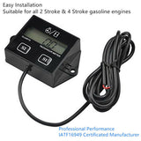Maxbell Tachometer Digital RPM Hour Tach Meter LCD Display for Bike Motorcycle Boat