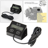 Maxbell Tachometer Digital RPM Hour Tach Meter LCD Display for Bike Motorcycle Boat