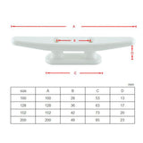 Maxbell Marine Boat OPEN BASE CLEAT Boat Hardware Accessories 6 in