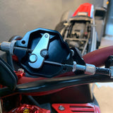 Maxbell Motorcycle CNC Stunt Clutch Cable Lever Replacement Easy Pull System Black