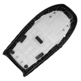 Maxbell Soft Leatherette Motorcycle Seat Saddle fits Cafe Racer White Line