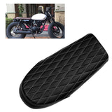 Maxbell Soft Leatherette Motorcycle Seat Saddle fits Cafe Racer White Line