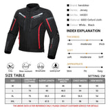 Maxbell ARMORED 600D Motorcycle Jacket For Men Dualsport Motocross Racing Biker L