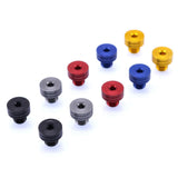 Maxbell M10 x 1.25 Clockwise Rear View Mirror Hole Plugs Screws For Honda  yellow