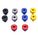 Maxbell M10 x 1.25 Clockwise Rear View Mirror Hole Plugs Screws For Honda  yellow