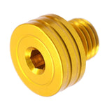 Maxbell M10 x 1.25 Clockwise Rear View Mirror Hole Plugs Screws For Honda  yellow