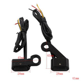 Maxbell LED Turn Signal Indicator Light for Harley Sportster 883 1200 Silver Orange