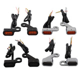 Maxbell LED Turn Signal Indicator Light for Harley Sportster 883 1200 Silver Orange