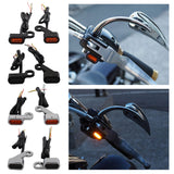 Maxbell LED Turn Signal Indicator Light for Harley Sportster 883 1200 Silver Orange