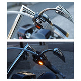 Maxbell LED Turn Signal Indicator Light for Harley Sportster 883 1200 Silver Orange