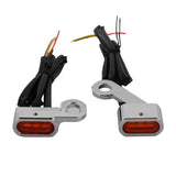 Maxbell LED Turn Signal Indicator Light for Harley Sportster 883 1200 Silver Orange