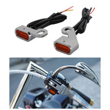 Maxbell LED Turn Signal Indicator Light for Harley Sportster 883 1200 Silver Orange