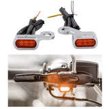 Maxbell LED Turn Signal Indicator Light for Harley Sportster 883 1200 Silver Orange