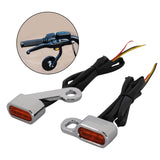 Maxbell LED Turn Signal Indicator Light for Harley Sportster 883 1200 Silver Orange