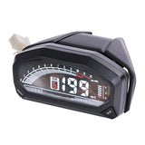 Maxbell Universal Motorcycle Speedometer LCD Digital Odometer Guage 199km/h 1200 rpm