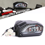 Maxbell Universal Motorcycle Speedometer LCD Digital Odometer Guage 199km/h 1200 rpm