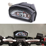 Maxbell Universal Motorcycle Speedometer LCD Digital Odometer Guage 199km/h 1200 rpm