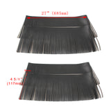 Maxbell Tassel Saddle Bags Fringe Waterproof for Harley Roadmaster  black