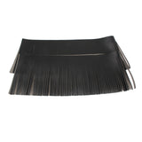 Maxbell Tassel Saddle Bags Fringe Waterproof for Harley Roadmaster  black
