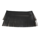 Maxbell Tassel Saddle Bags Fringe Waterproof for Harley Roadmaster  black