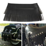 Maxbell Tassel Saddle Bags Fringe Waterproof for Harley Roadmaster  black