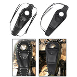 Maxbell Black PU Gas Fuel Tank Cover Panel Bag Pouch for Sportster with Rivet