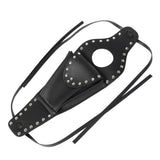 Maxbell Black PU Gas Fuel Tank Cover Panel Bag Pouch for Sportster with Rivet