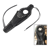 Maxbell Black PU Gas Fuel Tank Cover Panel Bag Pouch for Sportster with Rivet