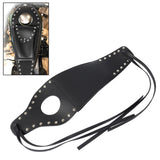 Maxbell Black PU Gas Fuel Tank Cover Panel Bag Pouch for Sportster with Rivet