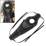 Maxbell Black PU Gas Fuel Tank Cover Panel Bag Pouch for Sportster with Rivet