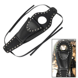 Maxbell Black PU Gas Fuel Tank Cover Panel Bag Pouch for Sportster with Rivet