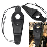 Maxbell Black PU Gas Fuel Tank Cover Panel Bag Pouch for Sportster No Rivet