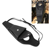 Maxbell Black PU Gas Fuel Tank Cover Panel Bag Pouch for Sportster No Rivet