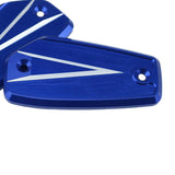 Maxbell 1 Pair Front Brake Fluid Reservoir Cover Fit for HAYABUSA GSX1300R 2021-2022 Blue