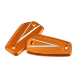 Maxbell 1 Pair Front Brake Fluid Reservoir Cover Fit for HAYABUSA GSX1300R 2021-2022 Orange