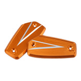 Maxbell 1 Pair Front Brake Fluid Reservoir Cover Fit for HAYABUSA GSX1300R 2021-2022 Orange