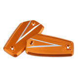 Maxbell 1 Pair Front Brake Fluid Reservoir Cover Fit for HAYABUSA GSX1300R 2021-2022 Orange