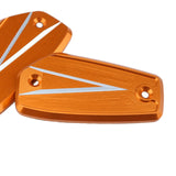Maxbell 1 Pair Front Brake Fluid Reservoir Cover Fit for HAYABUSA GSX1300R 2021-2022 Orange