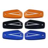 Maxbell 1 Pair Front Brake Fluid Reservoir Cover Fit for HAYABUSA GSX1300R 2021-2022 Orange