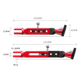 Maxbell CNC Aluminum Motorcycle Kickstand Parking Leg Foot Side Support Stand Red