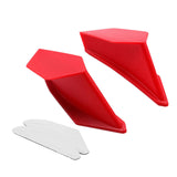 Maxbell 2 Pieces Universal Motorcycle Winglets Accessory for BMW for Ducati Red