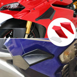 Maxbell 2 Pieces Universal Motorcycle Winglets Accessory for BMW for Ducati Red