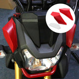 Maxbell 2 Pieces Universal Motorcycle Winglets Accessory for BMW for Ducati Red