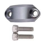 Maxbell Motorcycle Master Cylinder Clamp Cover for 22mm Handlebar Supplies Titanium