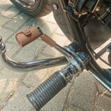 Maxbell Motorcycle Shifter Protect Artificial Leather Easy to Install Brown S