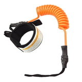 Maxbell Surfboard Leash Elastic Coiled Hand Rope Strap Fits for Surfboard Longboard Orange